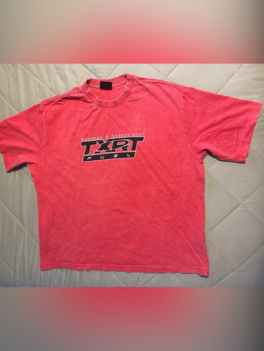 H&M Faded Coral Graphic Short Sleeve Tee